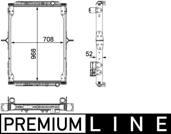 CR892000P Mahle Original Радіатор охолодження двигуна
