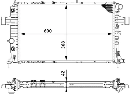 Радіатор CR320000S Mahle Original