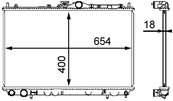 Радіатор CR549000S Mahle Original
