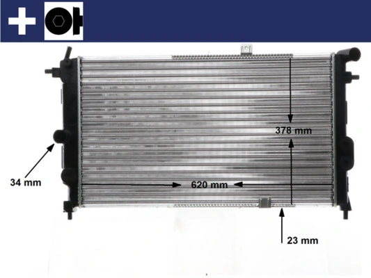 Купити CR438000S Mahle Original Радіатор двигуна