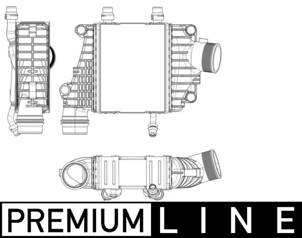 CI410000P Mahle Original Охолоджувач наддувочного повітря