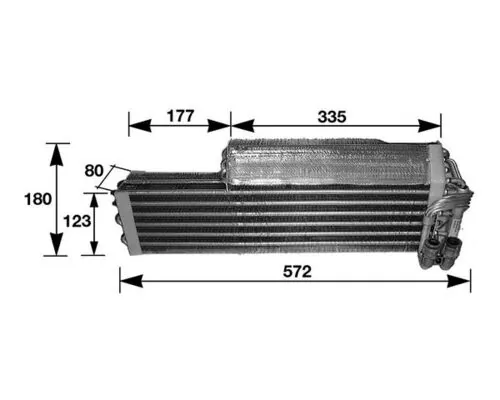 Охолоджувач повітря на Mercedes S  W126