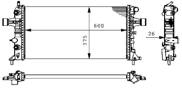 Радіатор CR228000S Mahle Original
