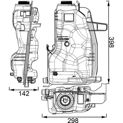 CRT76000S Mahle Original Розширювальний бачок охолодження