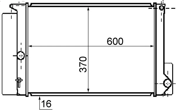 Купити 13552 TYC Радіатор двигуна