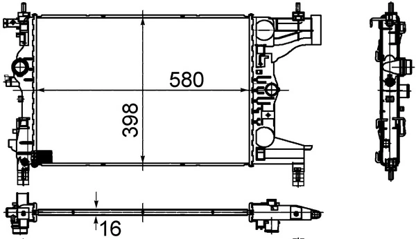 Радіатор CR945000S Mahle Original