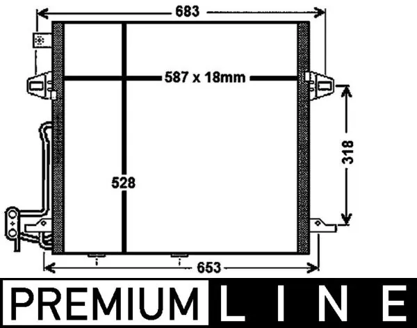 AC756000P Mahle Original Конденсатор