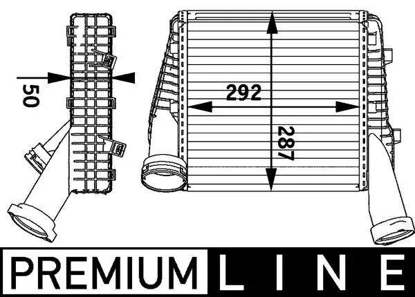 CI141000P Mahle Original Охолоджувач наддувочного повітря