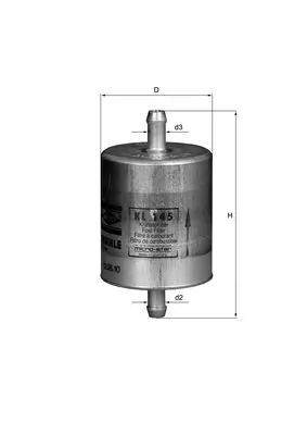 Паливний фільтр KL145 Mahle Original