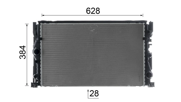 Радіатор охолодження Mahle Original CR2635000P