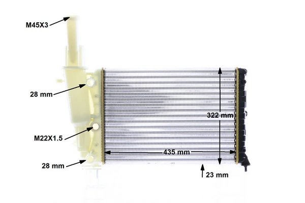 CR351000S Mahle Original Радіатор охолодження двигуна