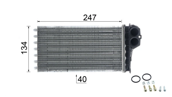 AH88000P Mahle Original Радіатор опалювача салону