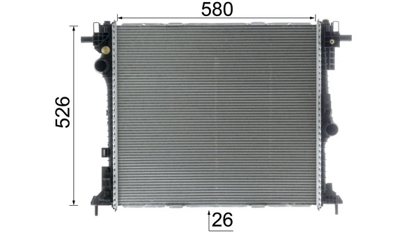 CR2599000P Mahle Original Радіатор охолодження двигуна