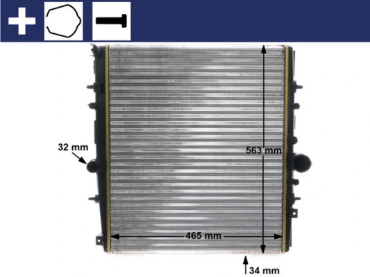 Купити CR1437000S Mahle Original Радіатор двигуна