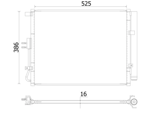 Конденсатор кондиціонера Polcar 41L1K82K ціна, від 114.74 USD
