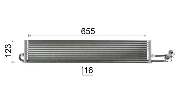 CLC71000P Mahle Original Радіатор охолодження, АКПП