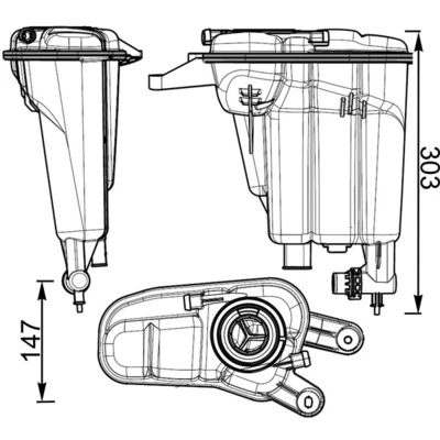 CRT95000S Mahle Original Розширювальний бачок охолодження