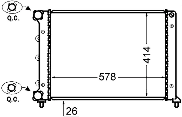 Радіатор CR1411000S Mahle Original