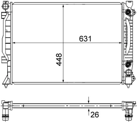 Радіатор CR1686000S Mahle Original