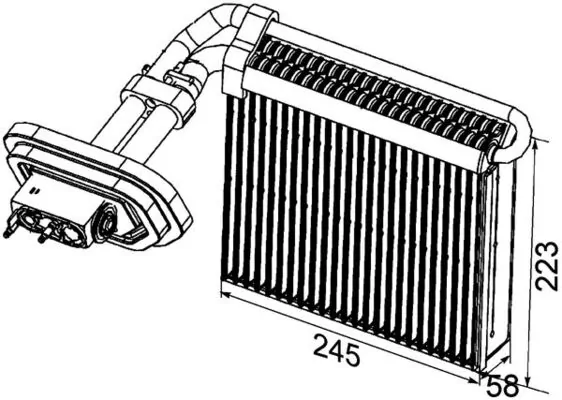 AE99000P Mahle Original Охолоджувач повітря