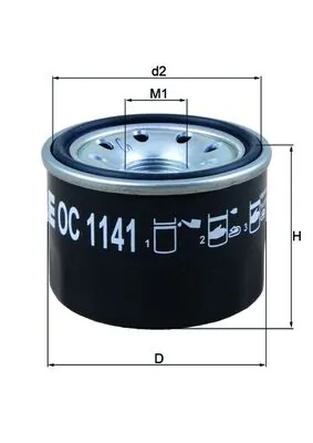 OC1141 Mahle Original Фільтр масла