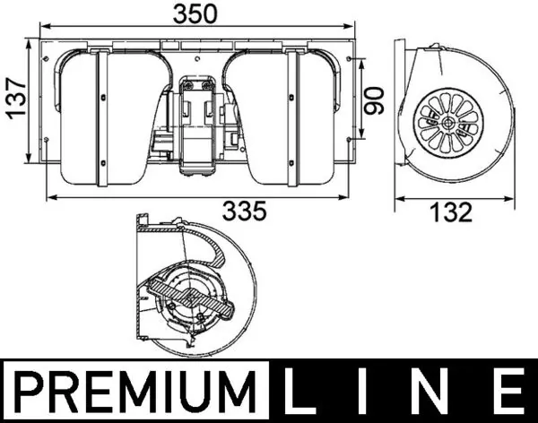 AB85000P Mahle Original Електромотор пічки