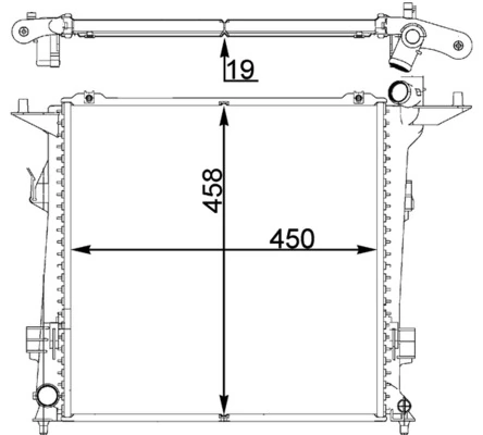 Купити 253101H810 Hyundai/Kia Радіатор двигуна
