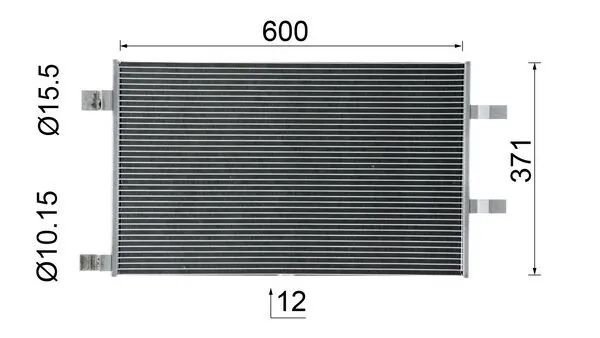 Радіатор кондиціонера AC1123000P Mahle Original