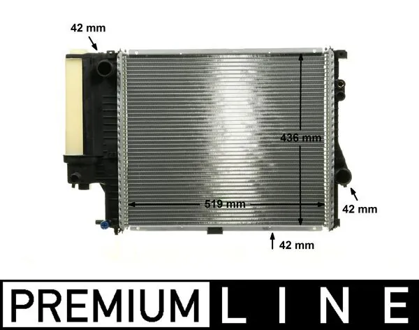 CR244000P Mahle Original Радіатор охолодження двигуна