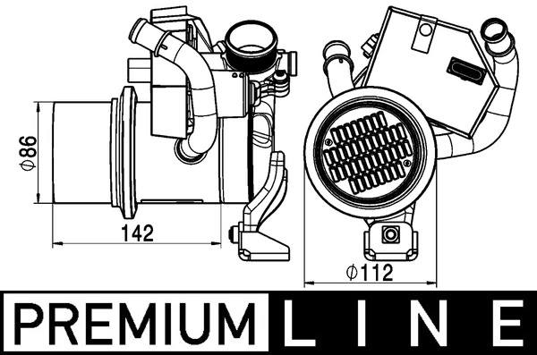 CE5000P Mahle Original Радіатор системи EGR рециркуляції вихлопних газів