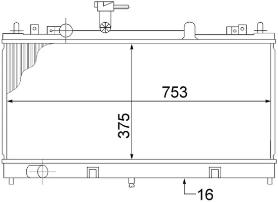 Радіатор CR1475000S Mahle Original