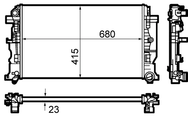 Радіатор основний Mahle Original CR1710000S ціна, від 129.92 USD
