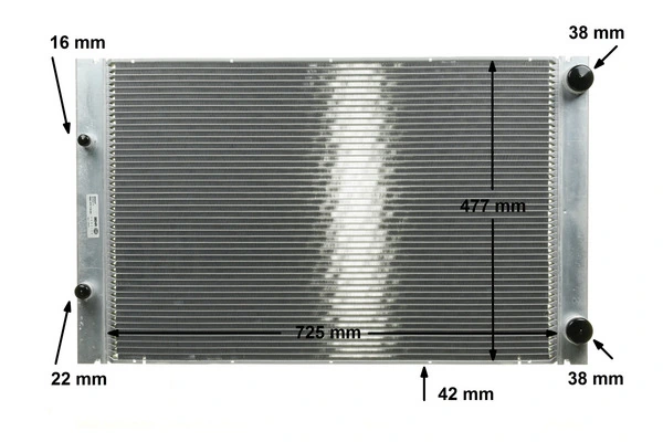 Радіатор основний Mahle Original CR576000P ціна, від 83.85 USD