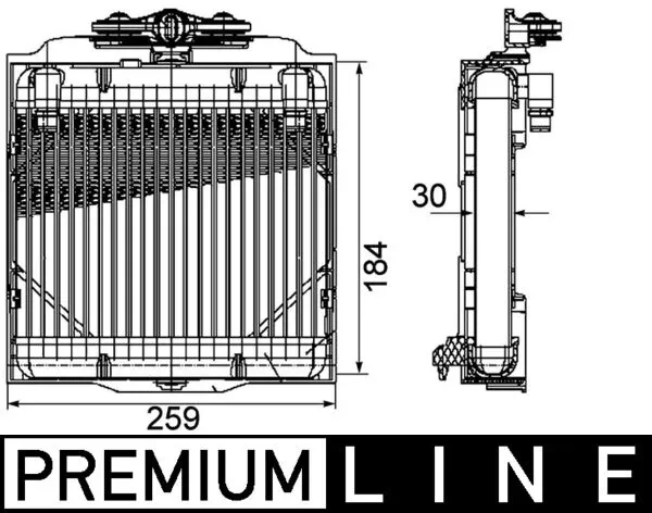 CLC102000P Mahle Original Радіатор охолодження, АКПП