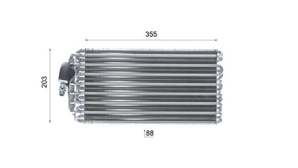 Випаровувач кондиціонера AE42000S Mahle Original