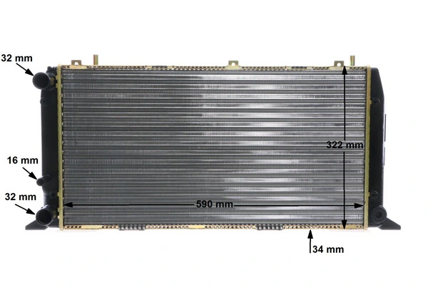 Радіатор основний Mahle Original CR403000S ціна, від 44.40 USD