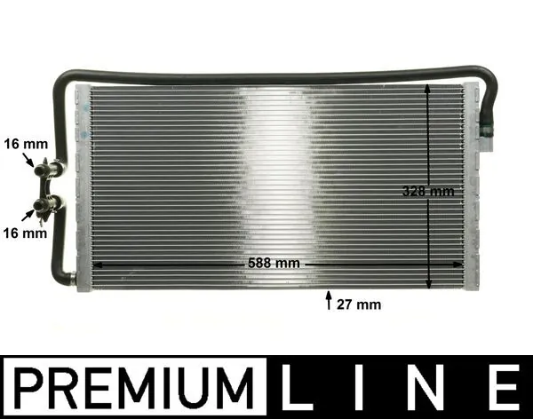 CR1044000P Mahle Original Радіатор охолодження двигуна, додатковий