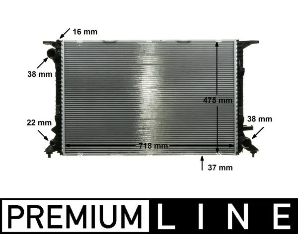 CR911000P Mahle Original Радіатор охолодження двигуна