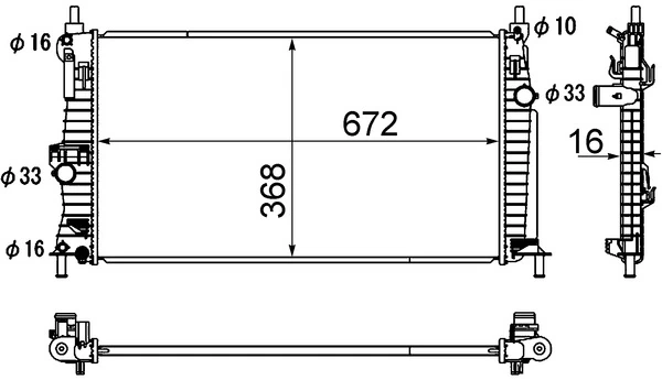 Радіатор Z6811520YA Mazda