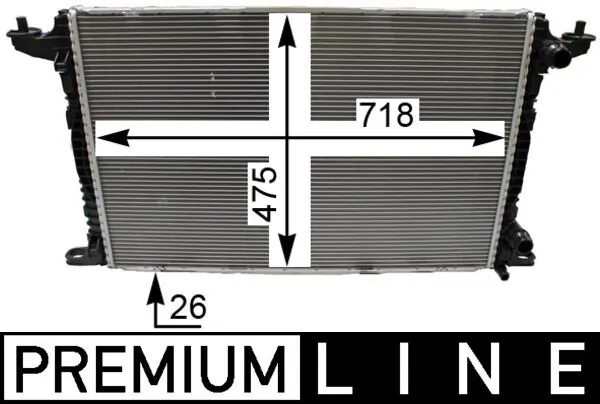 Радіатор основний Mahle Original CR2179000P ціна, від 174.51 USD