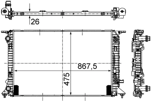 Радіатор CR910000S Mahle Original