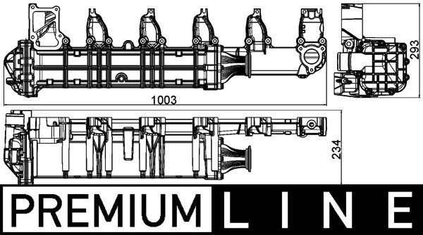 CE13000P Mahle Original Радіатор системи EGR рециркуляції вихлопних газів