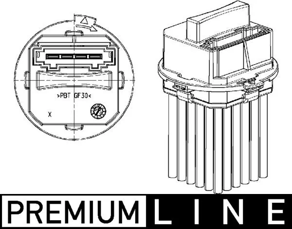 ABR21000P Mahle Original Регулятор оборотів пічки