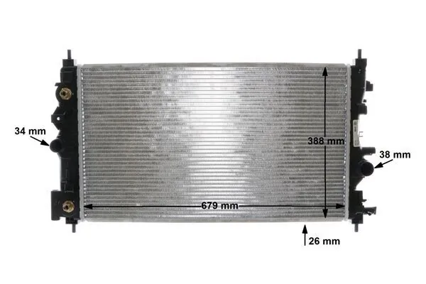 Радіатор основний Mahle Original CR1011000S ціна, від 151.48 USD