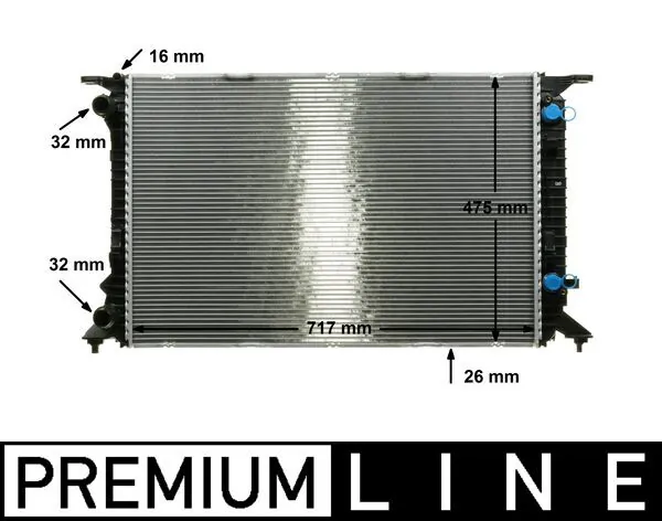 CR910000P Mahle Original Радіатор охолодження двигуна
