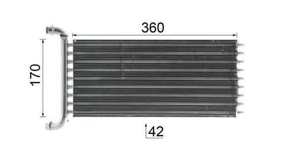 AH113000P Mahle Original Радіатор опалювача салону