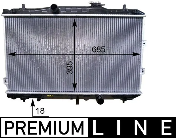 CR1468000P Mahle Original Радіатор охолодження двигуна
