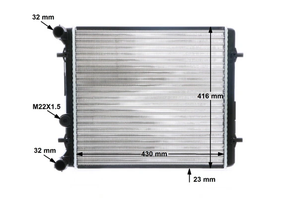 CR367000S Mahle Original Радіатор охолодження двигуна