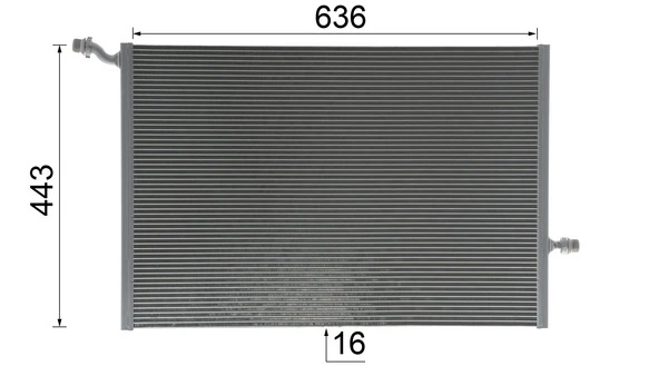 CIR25000P Mahle Original Радіатор охолодження двигуна, додатковий