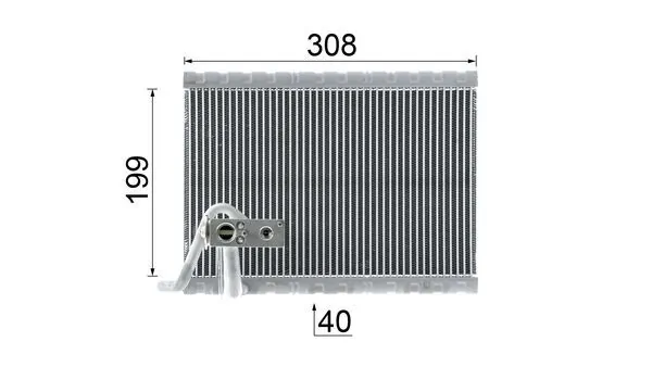 AE124000P Mahle Original Охолоджувач повітря